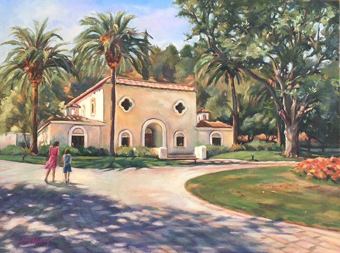 Wente Vineyard Event center, Oil on Linen, 18x24.jpg