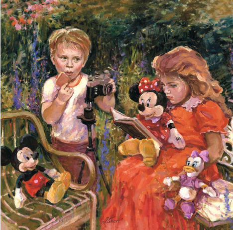 Reading to Minnie 24x24.PNG