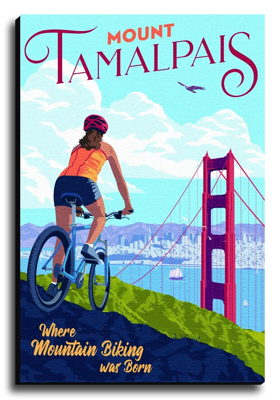 Mount Tamalpais Mountain Biking canvas.jpg