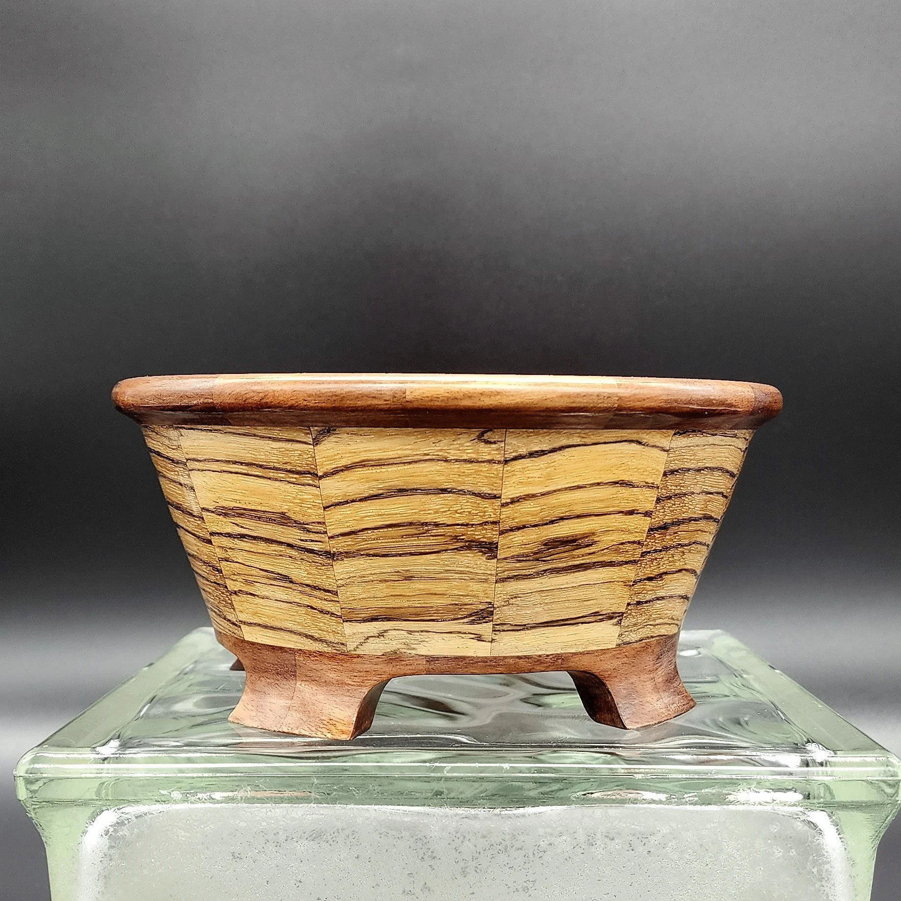 7 Footed Bowl Zebra & Chechen 1.jpg