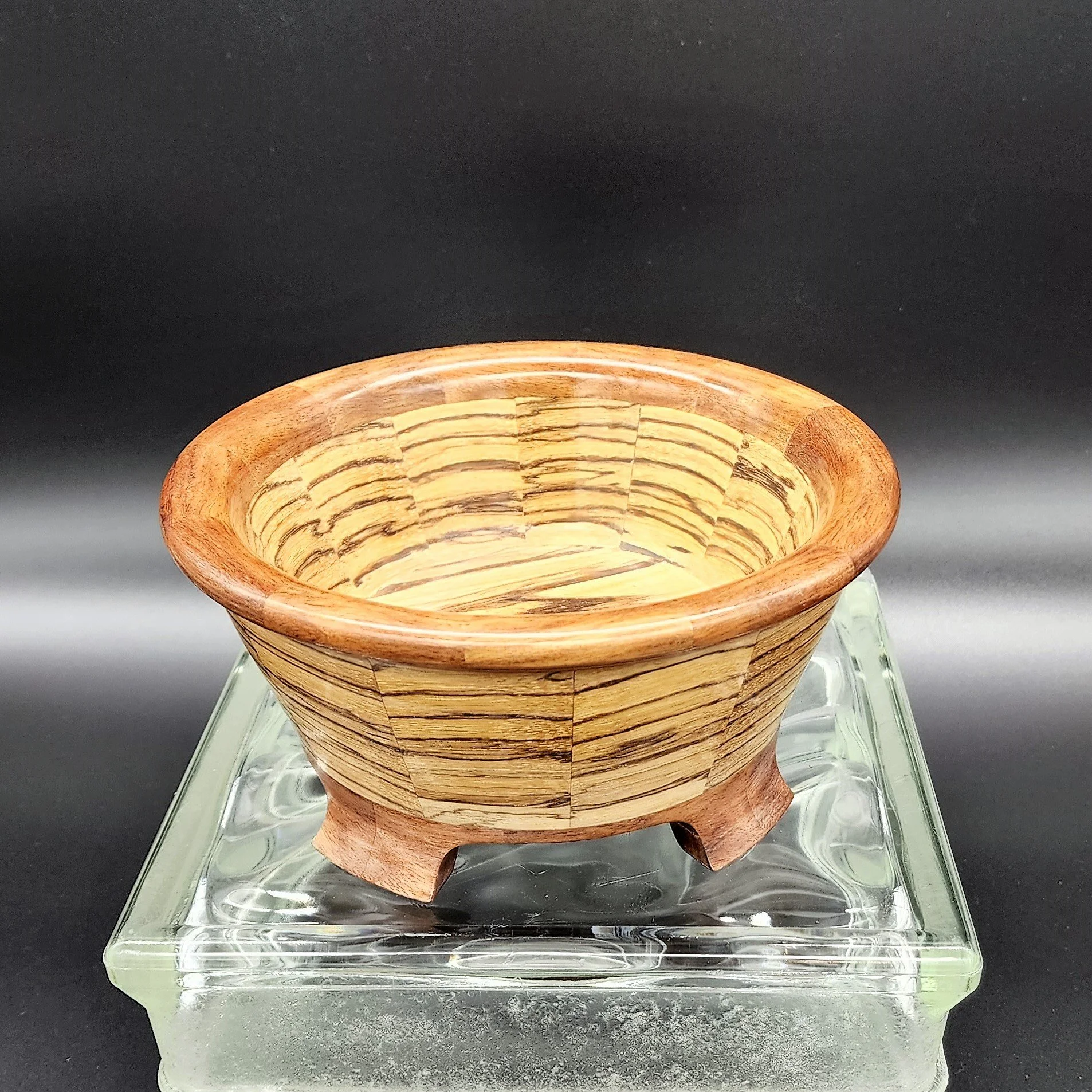 7 Footed Bowl Zebra & Chechen 2.jpg