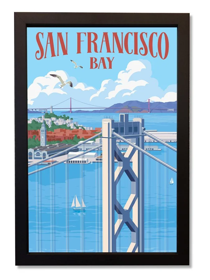 San Francisco Bay Bridges framed.jpg