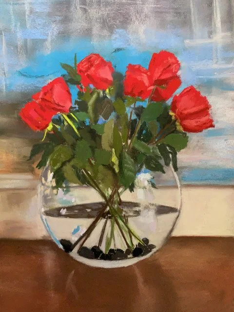 Robin Fourie Red Roses on turquoise.jpeg