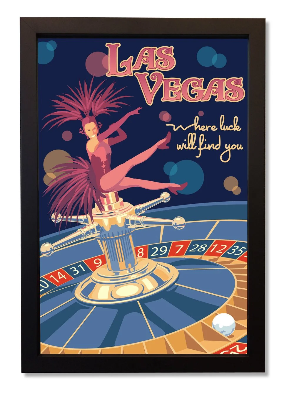 Las Vegas Where Luck Will Find You_framed.jpg