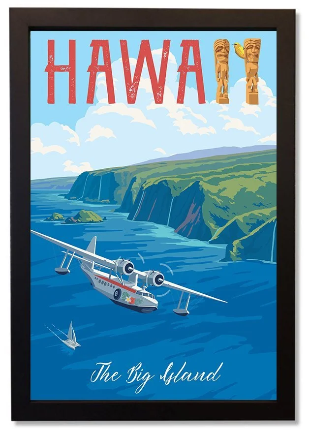 Hawaii Big Island Plane framed.jpg