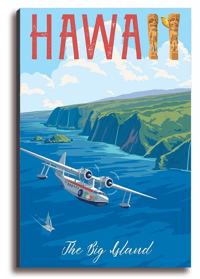 Hawaii Big Island Plane canvas.jpg