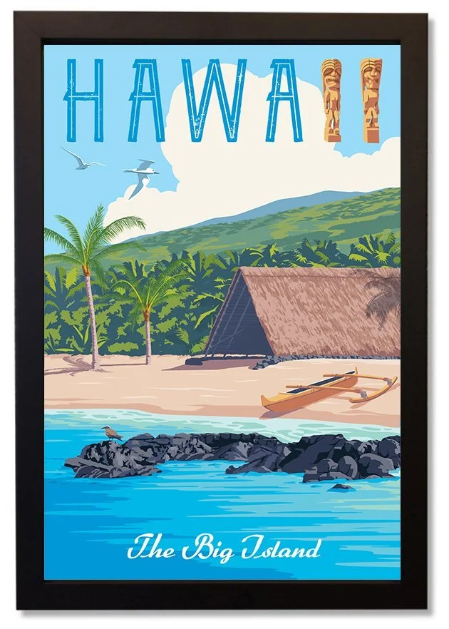 Hawaii Big Island Hut framed.jpg