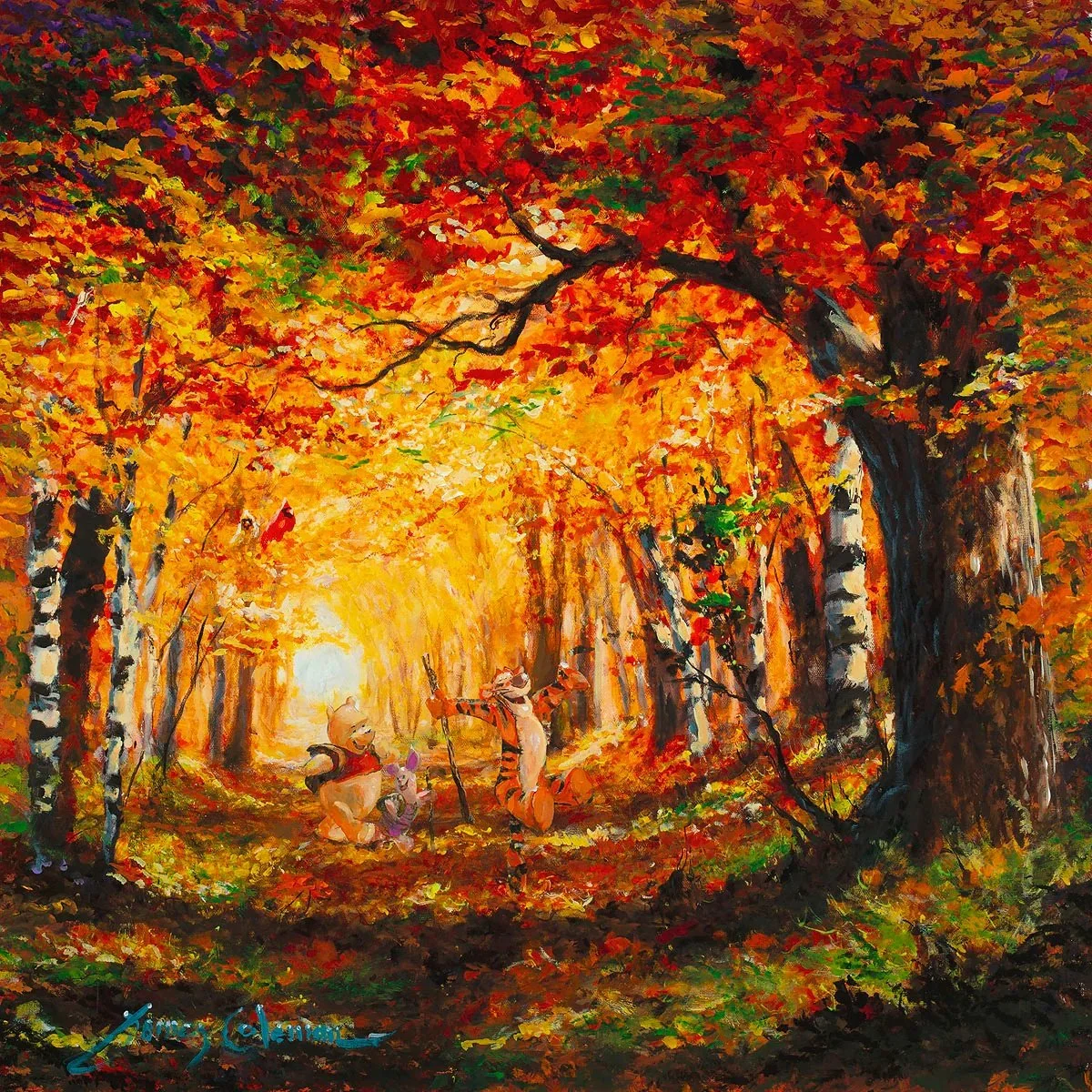 Fall Stroll by James Coleman  Signed and Numbered Edition2x.jpg