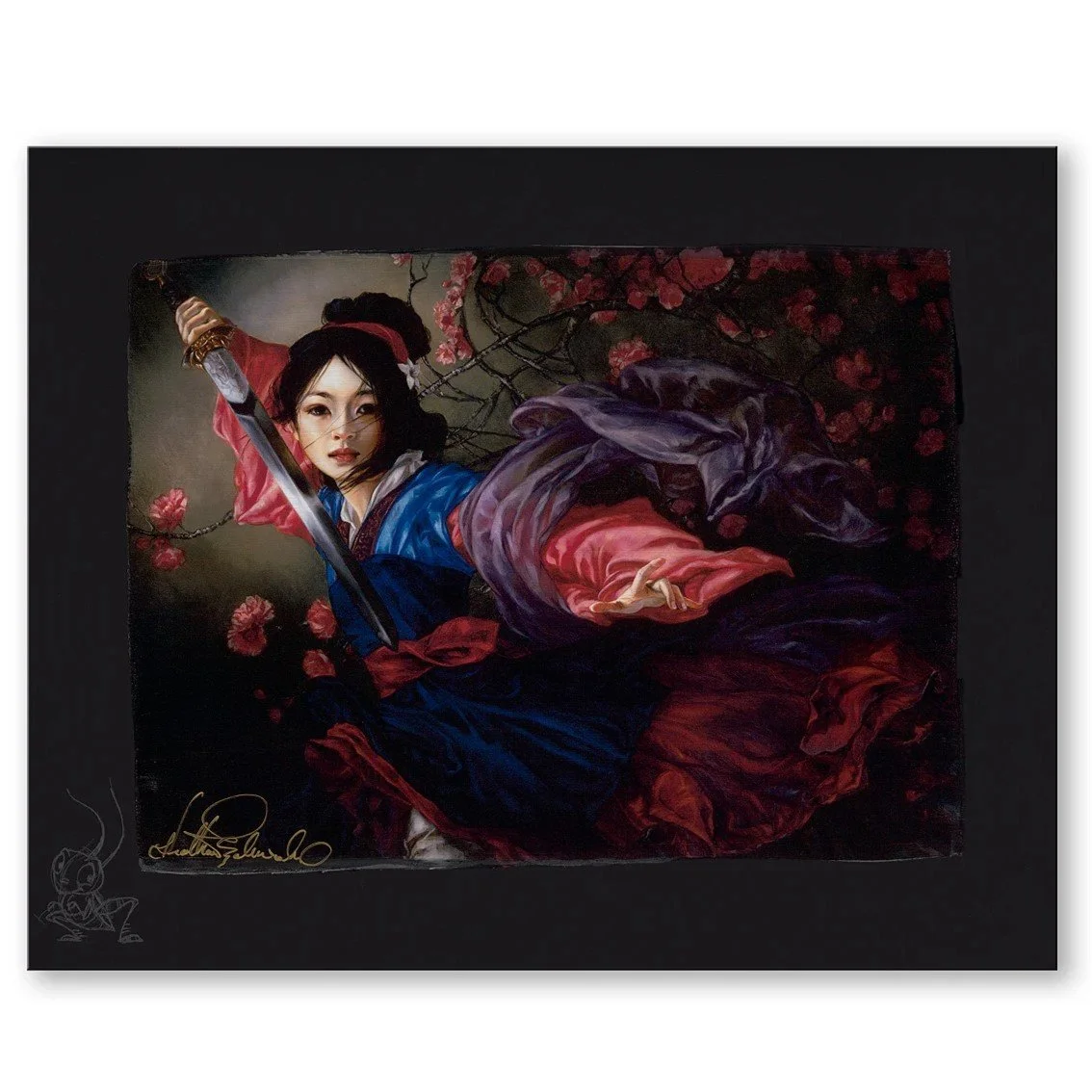 The Elegant Warrior by Heather Edwards Signed and Numbered Chiarograph Edition 2.jpg