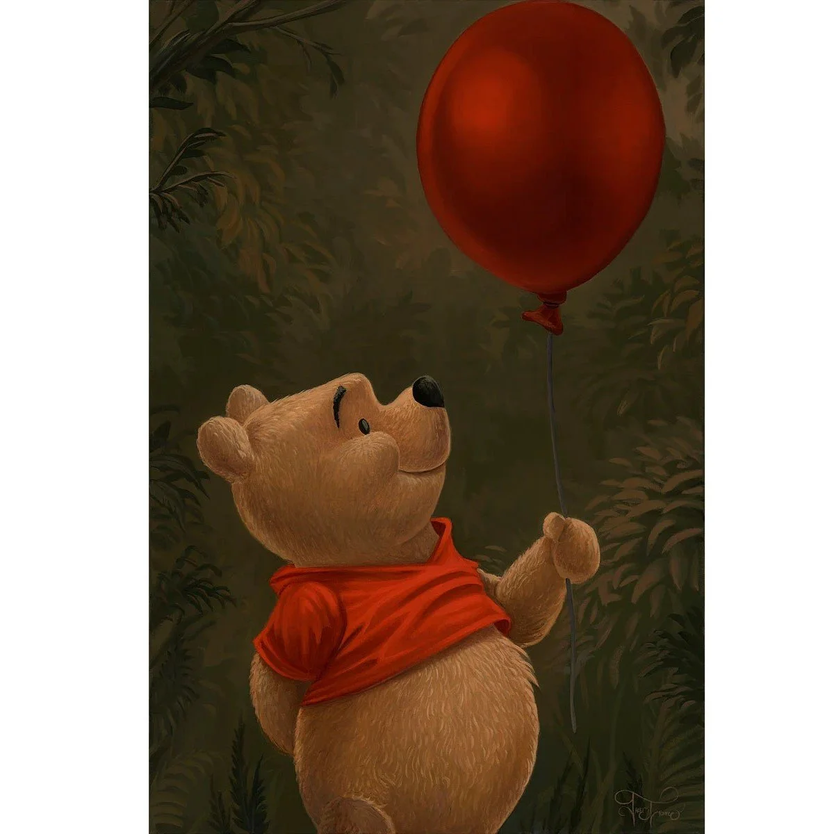 Pooh and His Balloon by Jared Franco Signed and Numbered Edition 2.jpg