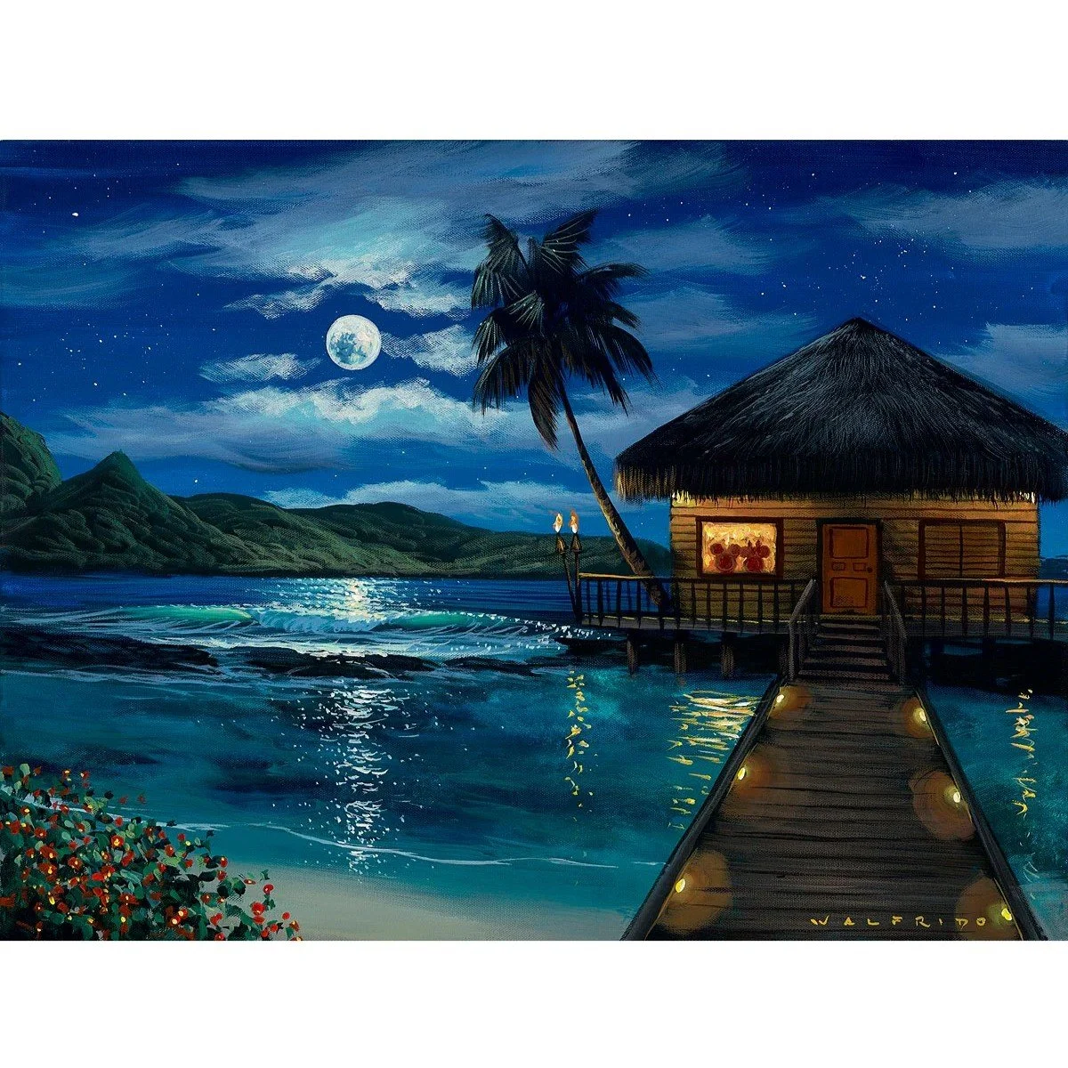 Moonlit Bungalow by Walfrido Garcia Signed and Numbered Edition 2.jpg