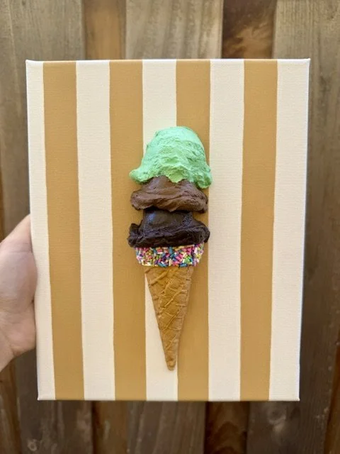 Mint and chocolate cone with caramel stripes.jpeg