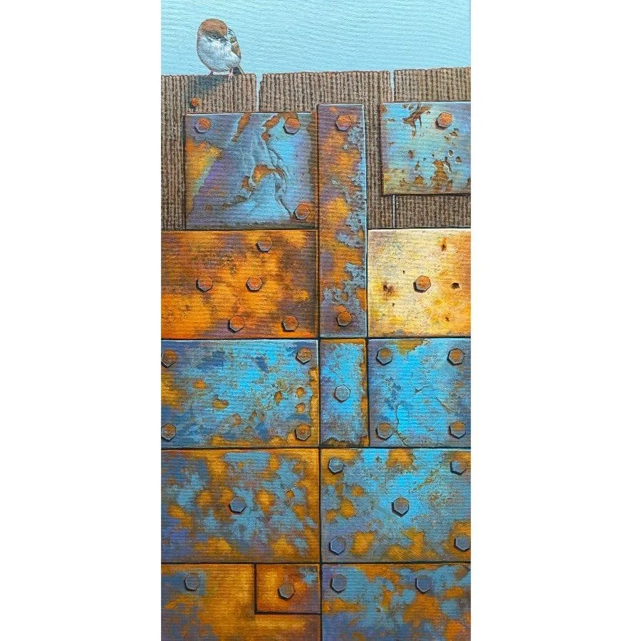 RUST WALL WITH SPARROW 24X12_ACRYLIC_THOM CORY.jpg