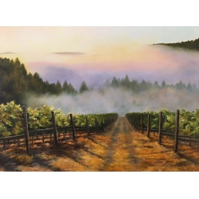 Morning Fog in the Vineyard  22x28 a.jpg