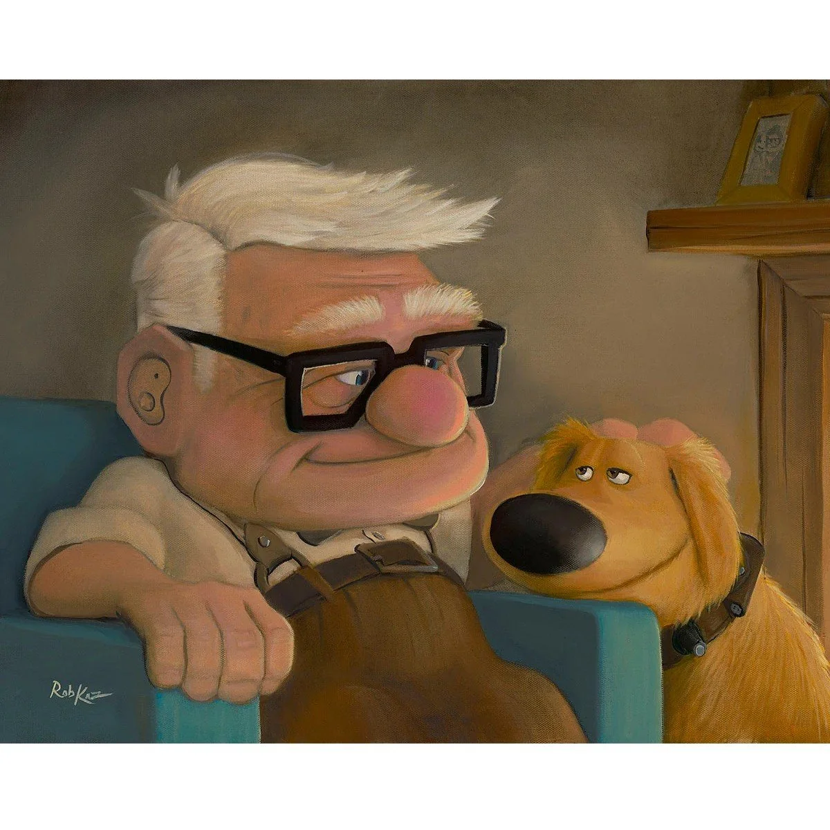Good Boy Dug by Rob Kaz  Premiere Treasure on Canvas 2.jpg