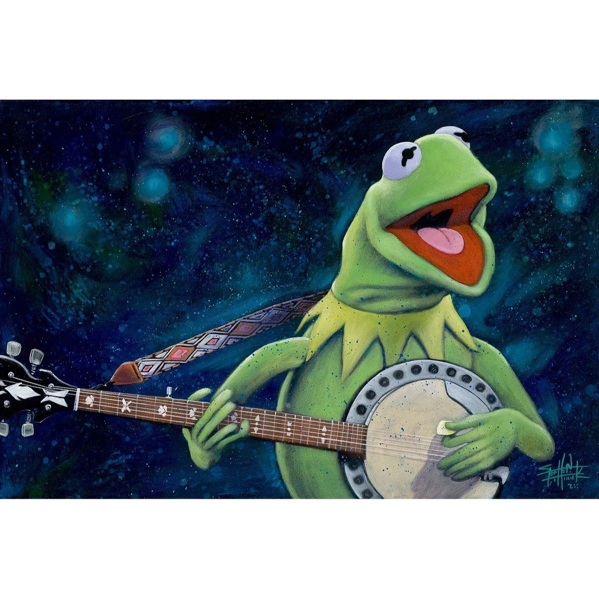 Kermit and His Banjo by Stephen Fishwick 2.jpg