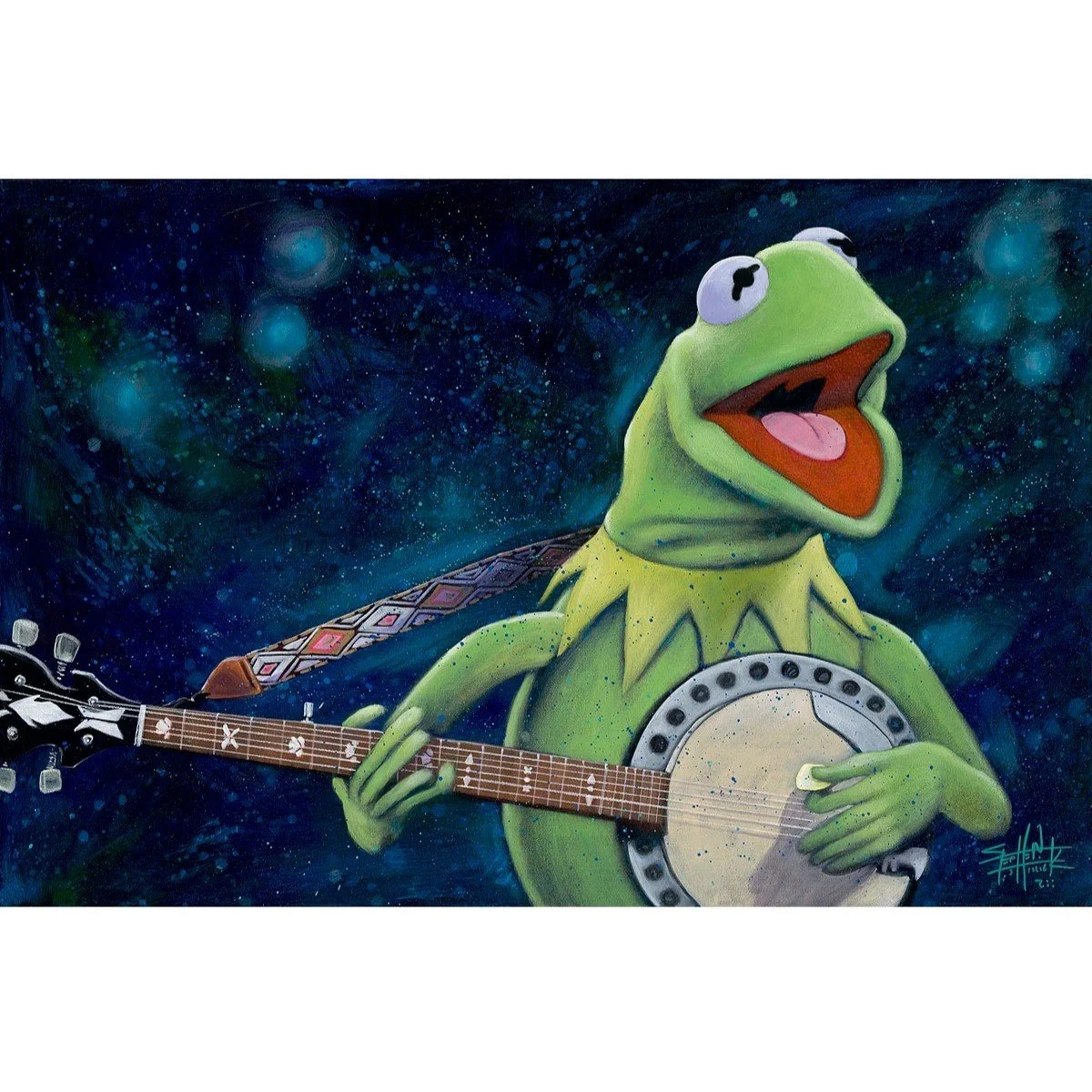 Kermit and His Banjo by Stephen Fishwick 2.jpg