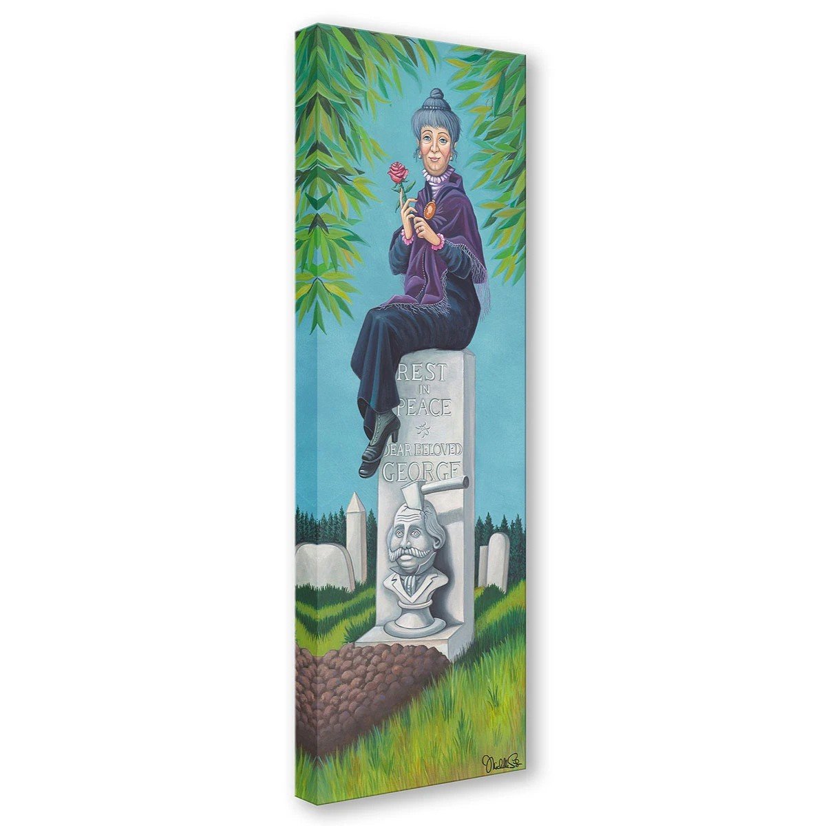 Stretching Portrait The Black Widow by Michelle St.Laurent Signed and Numbered Edition.jpg