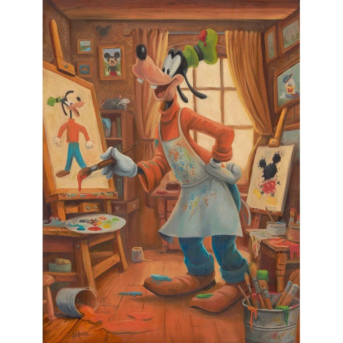 Goofy the Artist by Angel Alvarez  Signed and Numbered Edition.jpg