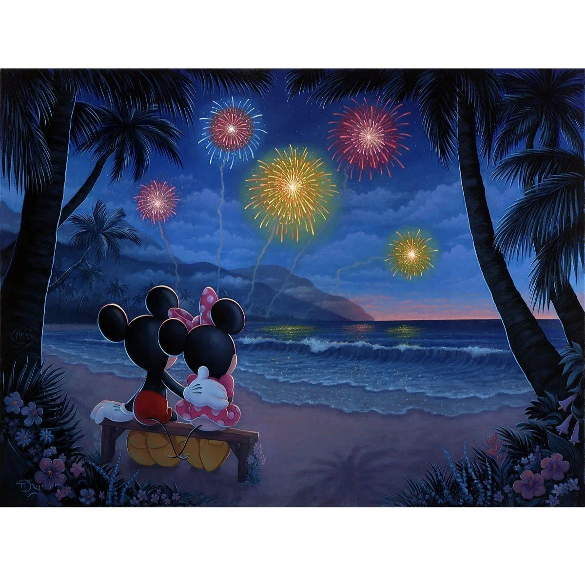 Evening Fireworks on the Beach by Tim Rogerson 2.jpg