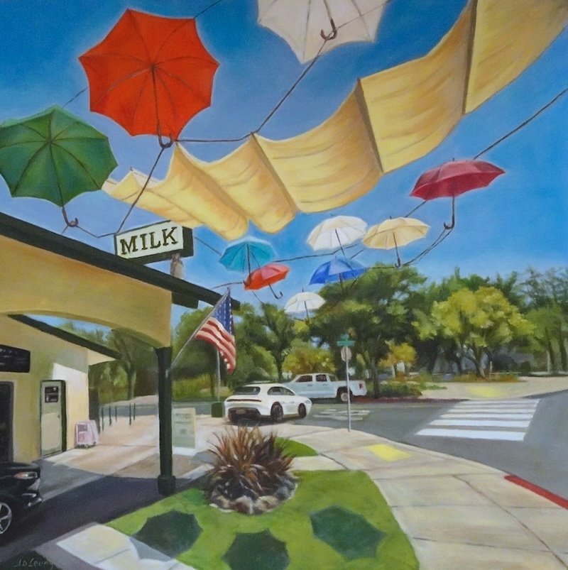 Ice Cream Treat Rain Or Shine, Oil On Canvas, 20 x 20.jpg