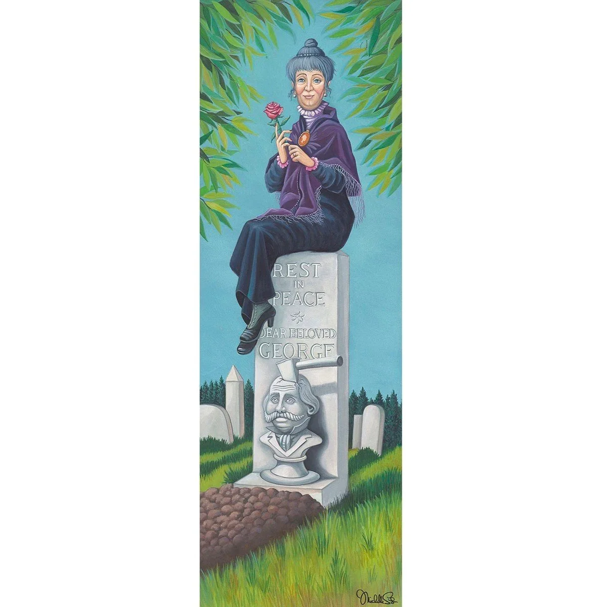 Stretching Portrait The Black Widow by Michelle St.Laurent 2.jpg