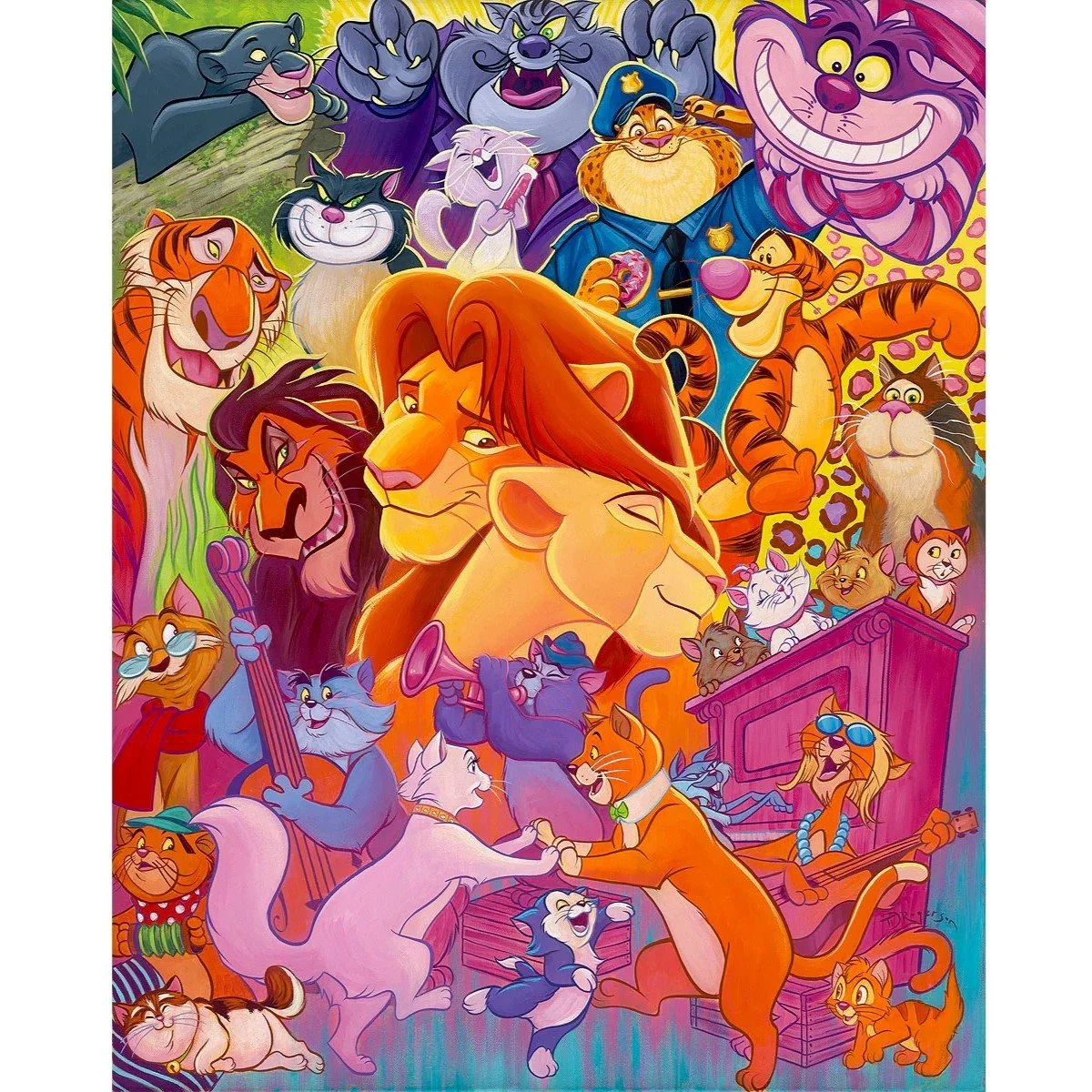 So Many Disney Cats by Tim Rogerson  Signed and Numbered Edition .jpg