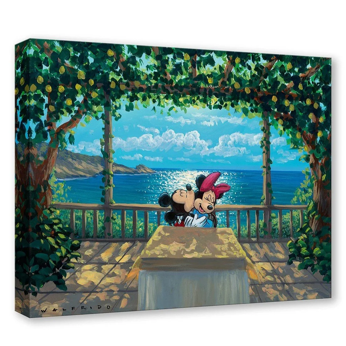 Lunch Under the Lemon Trees by Walfrido Garcia Signed and Numbered Edition.jpg