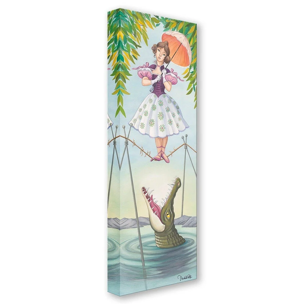 Stretching Portrait The Tightrope Walker by Michelle St.Laurent.jpg
