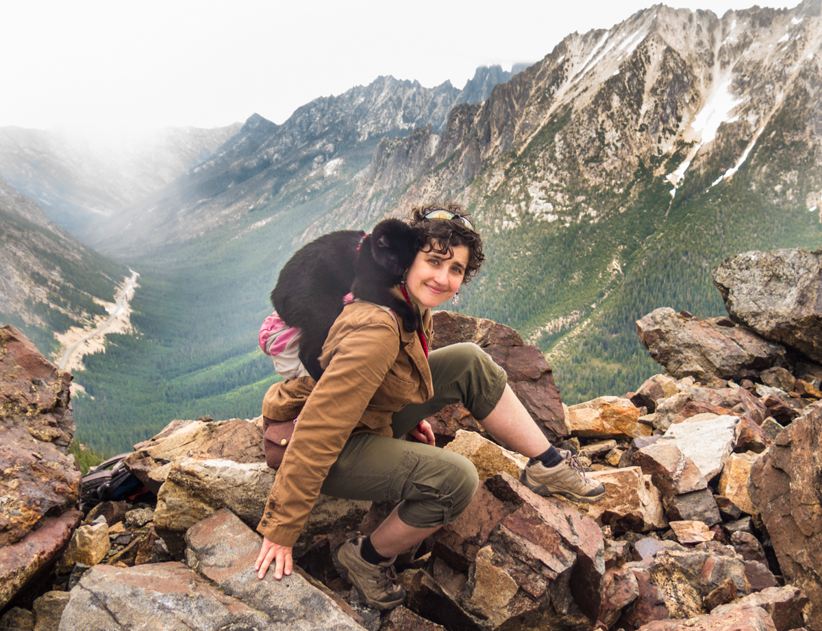 Hiking in the North Cascades with Loki!