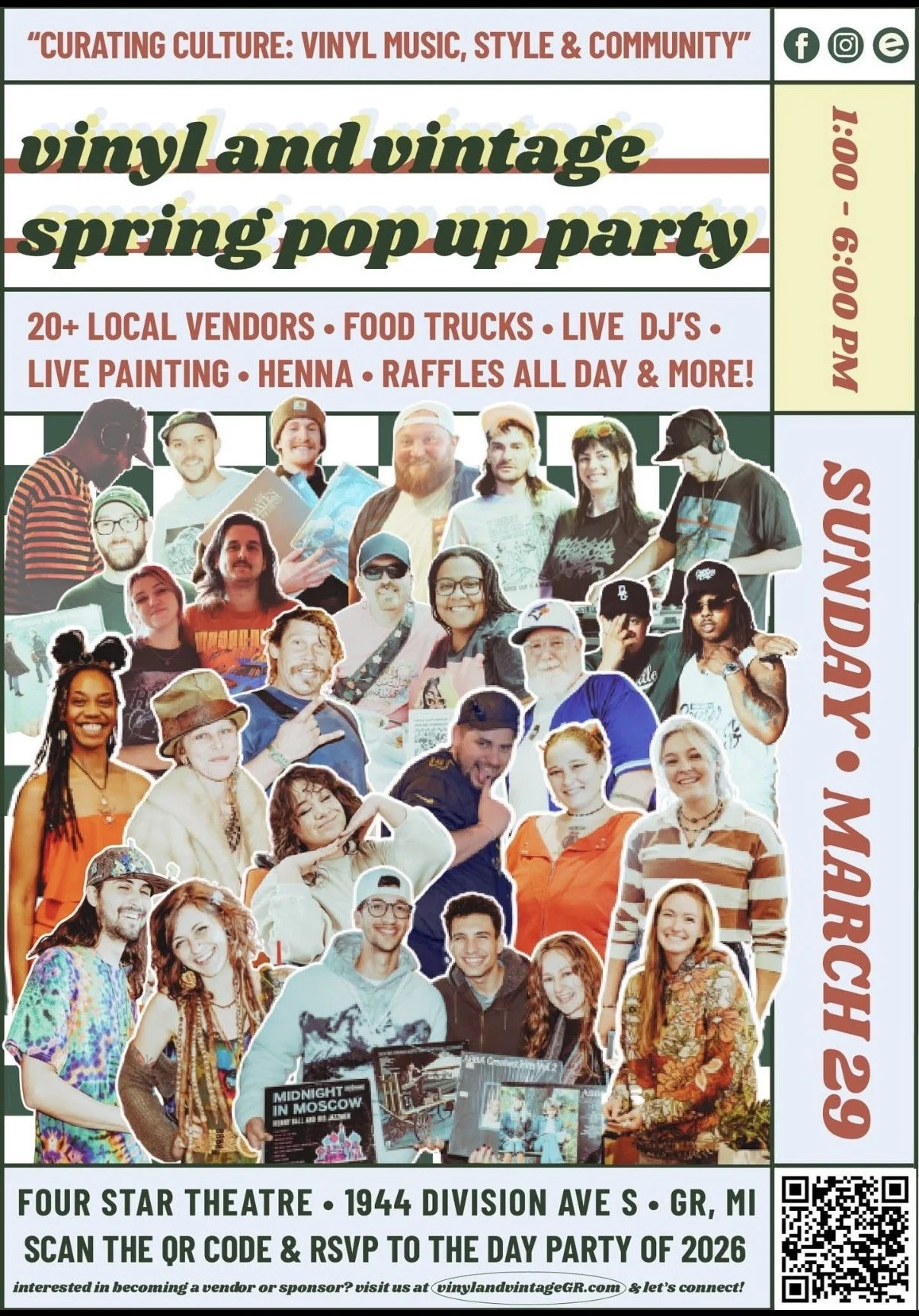 Vinyl and Vintage Spring Pop Up Party