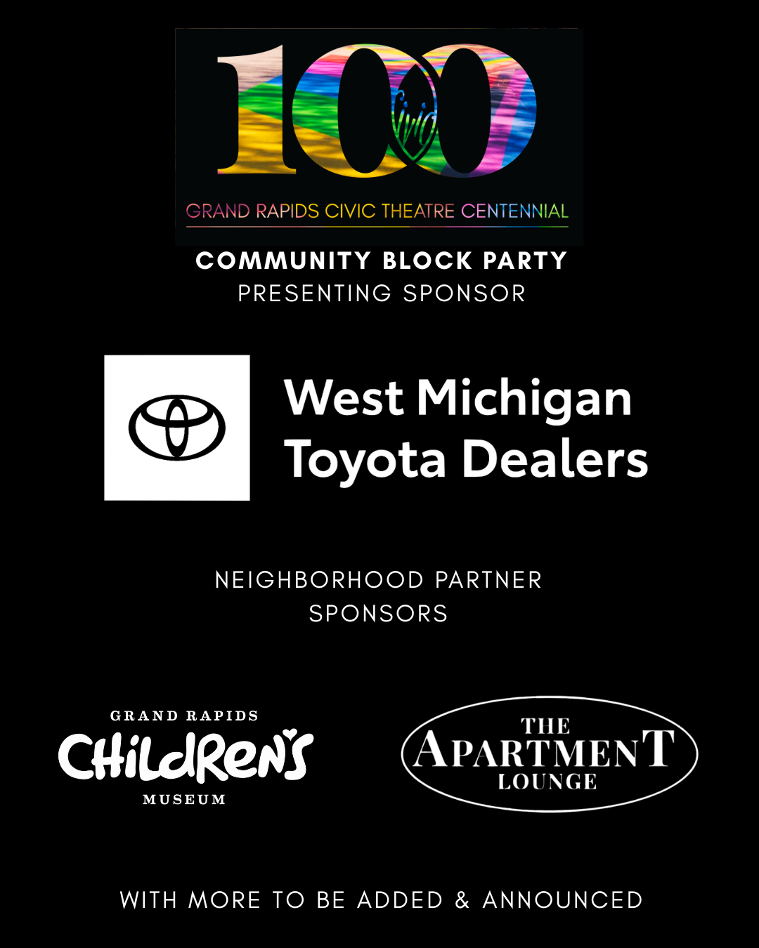 Grand Rapids Civic Theatre Centennial Community Block Party