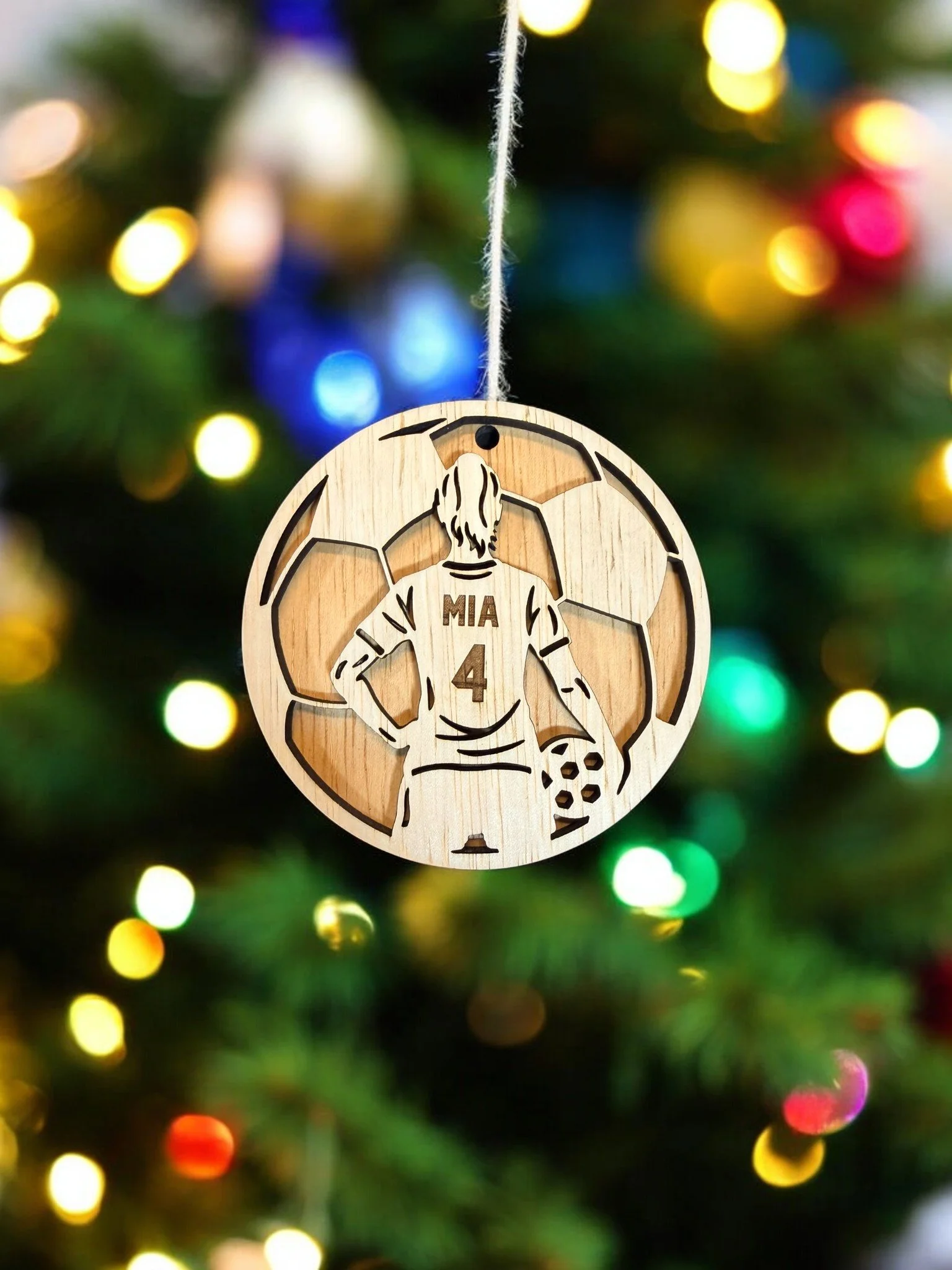 Customizable Soccer Ornament