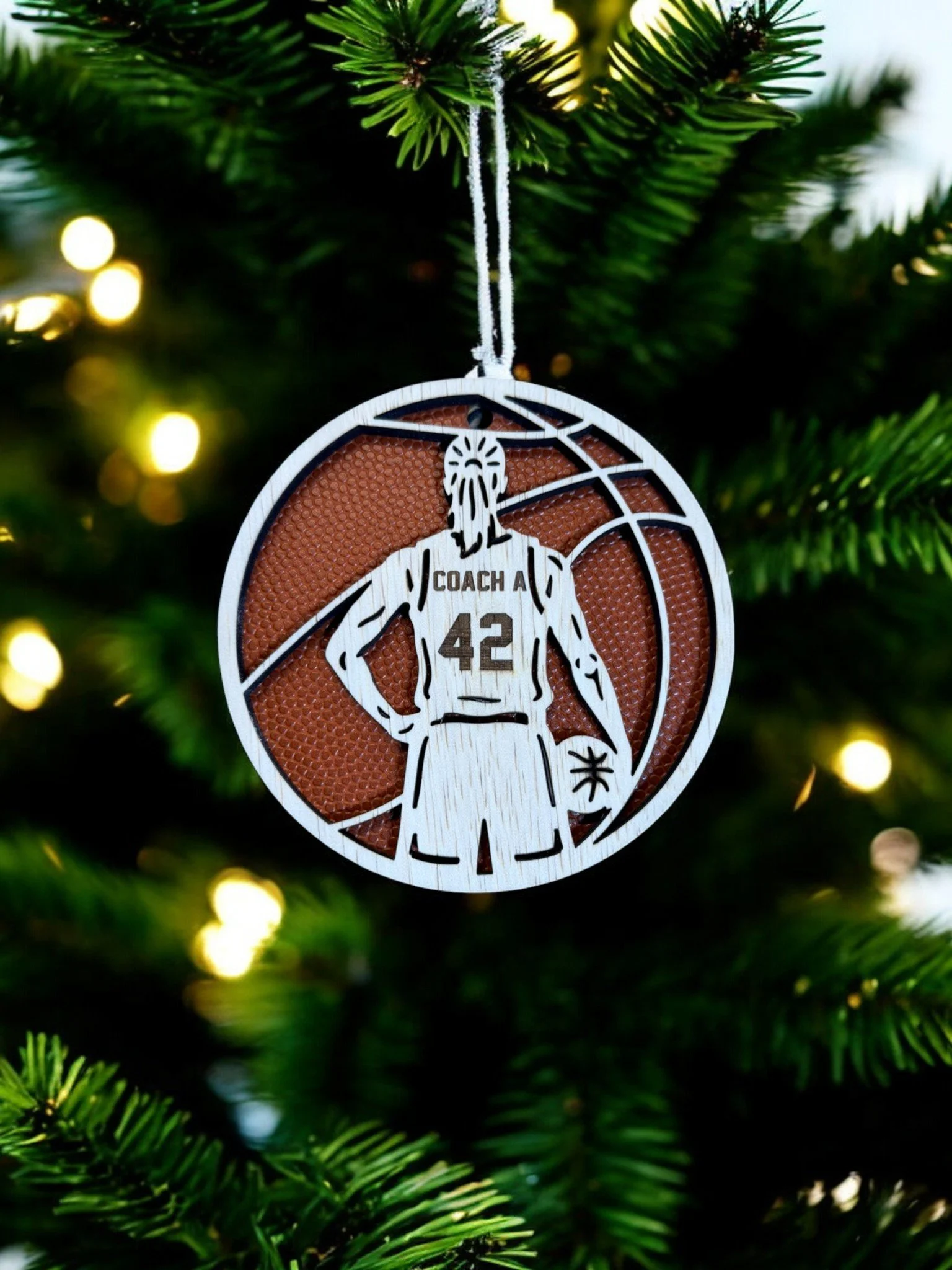 Customizable Basketball Ornament