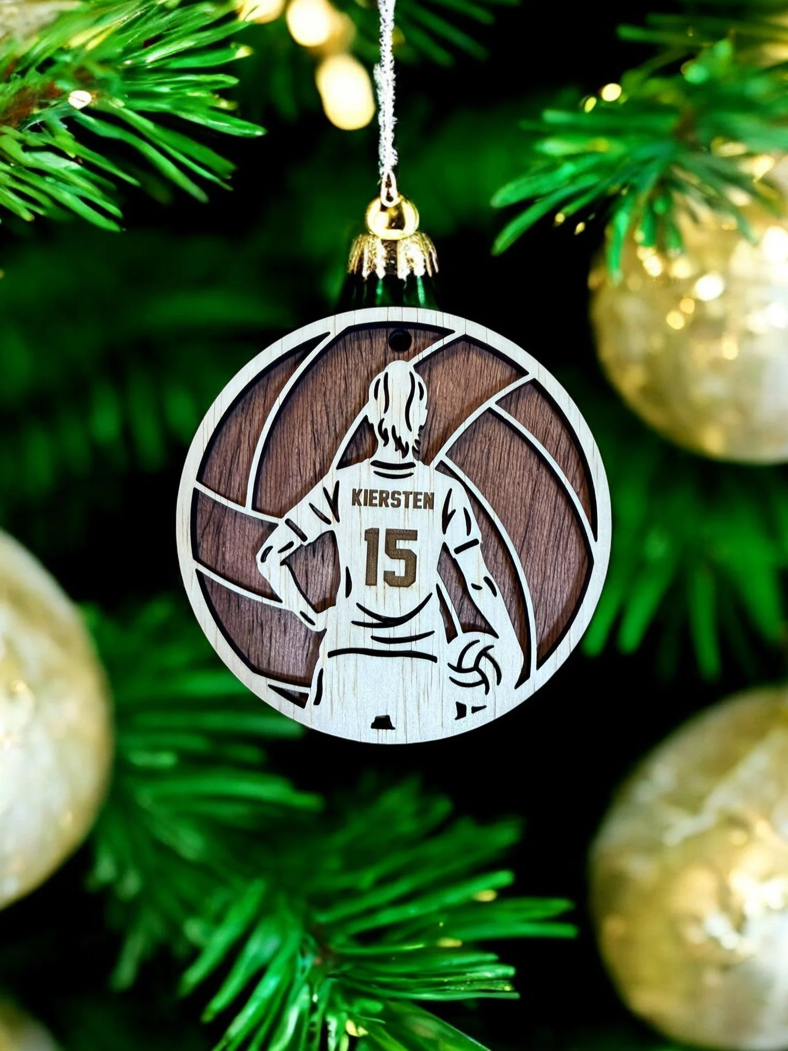 Customizable Volleyball Ornament