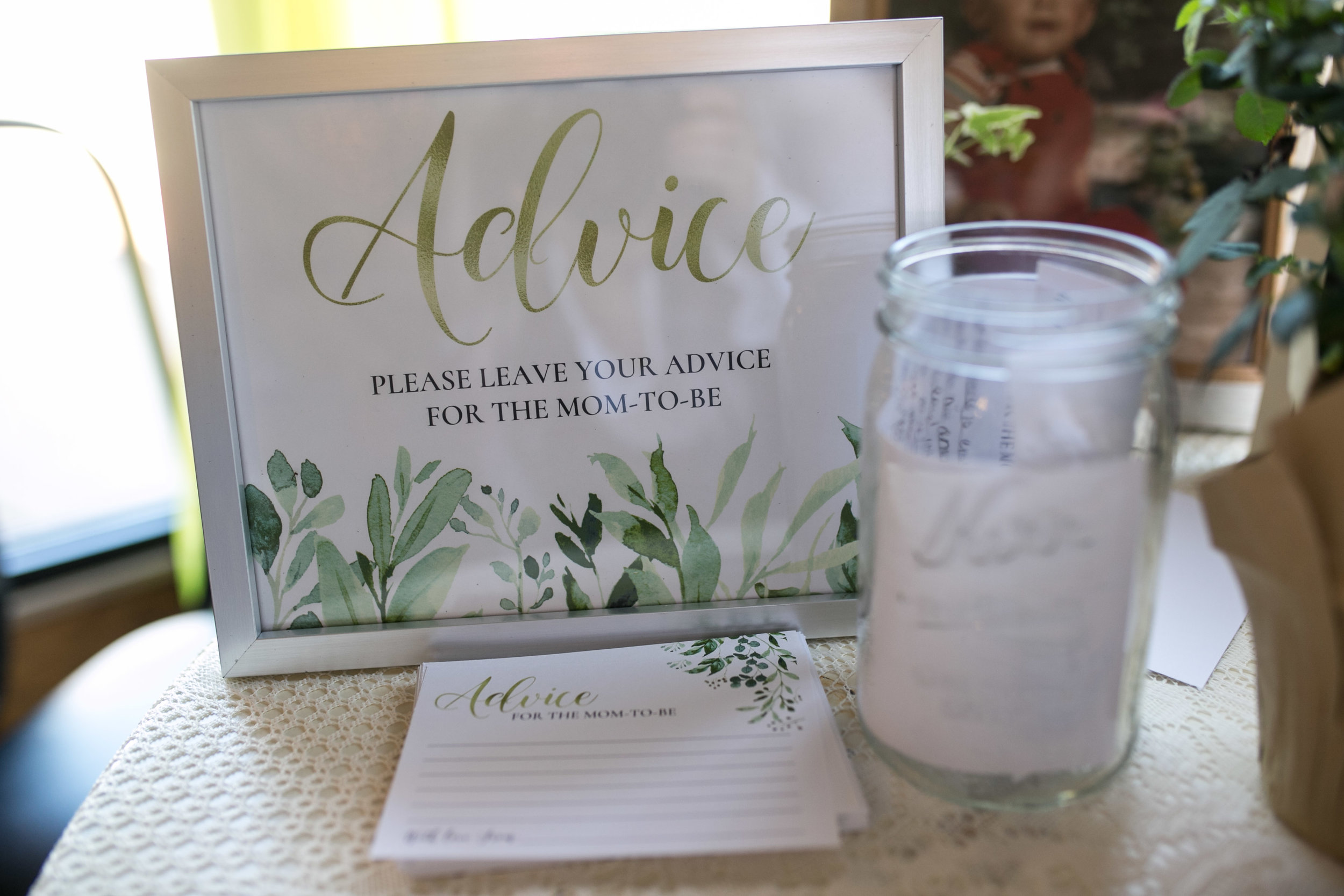 advice for mom at baby shower in marshfield wi