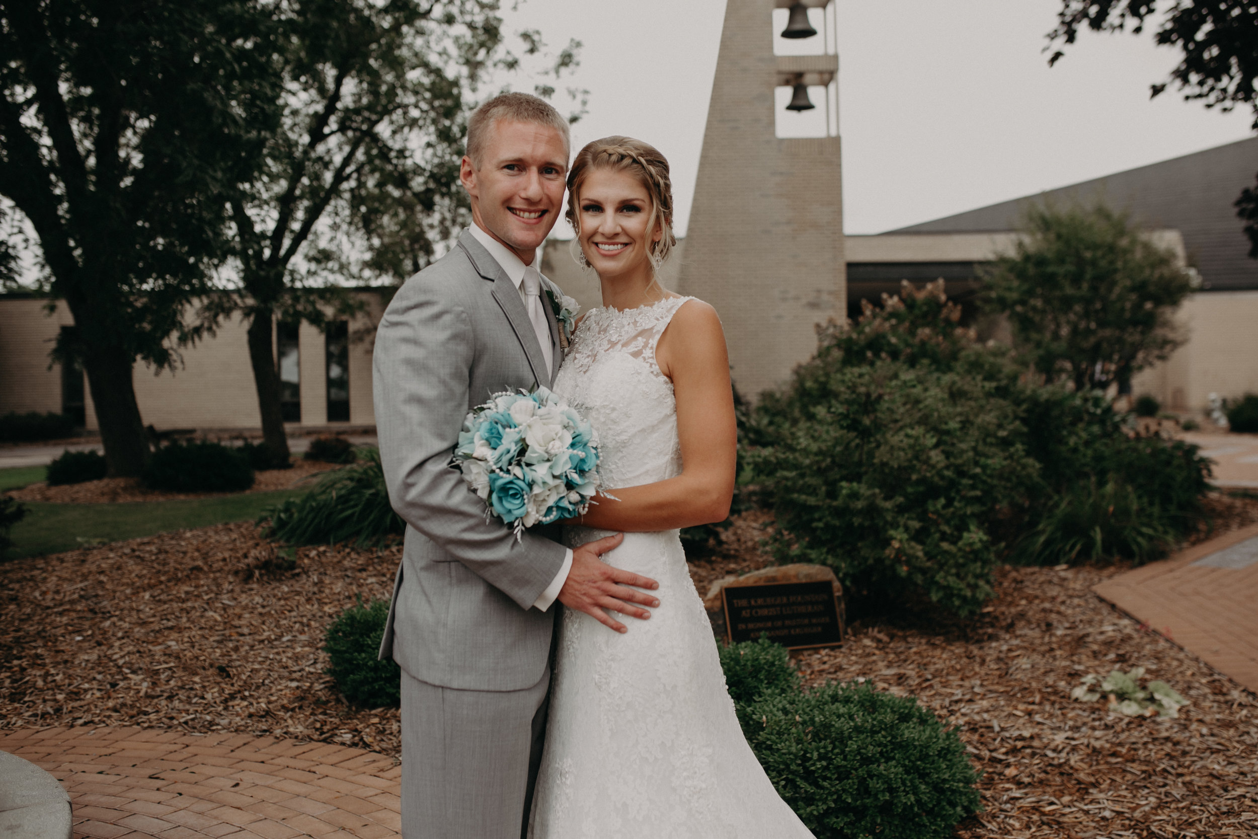  Lenz couple gets married at Christ Lutheran Church in Marshfield WI 