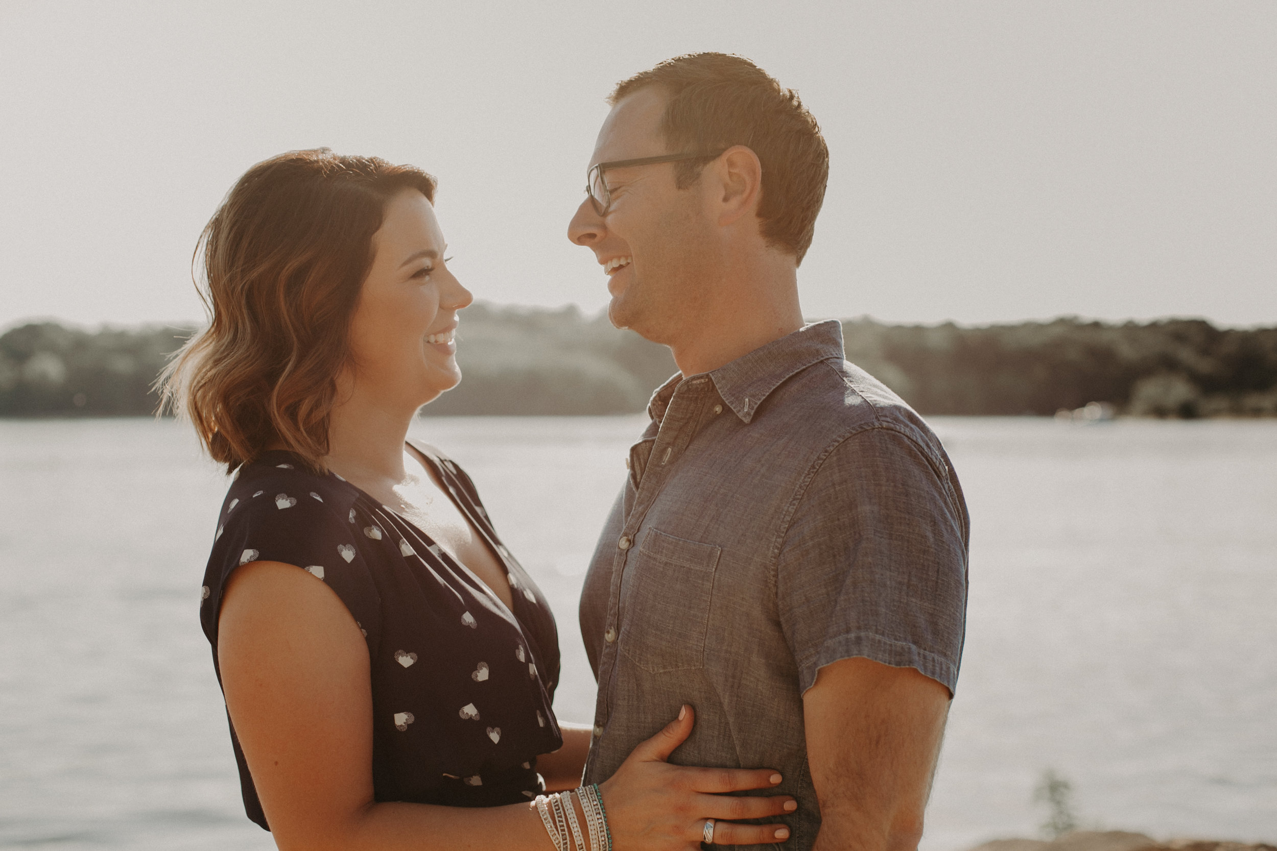  Andrea Wagner Photography captures loving moments between an engaged couple in Hudson WI 