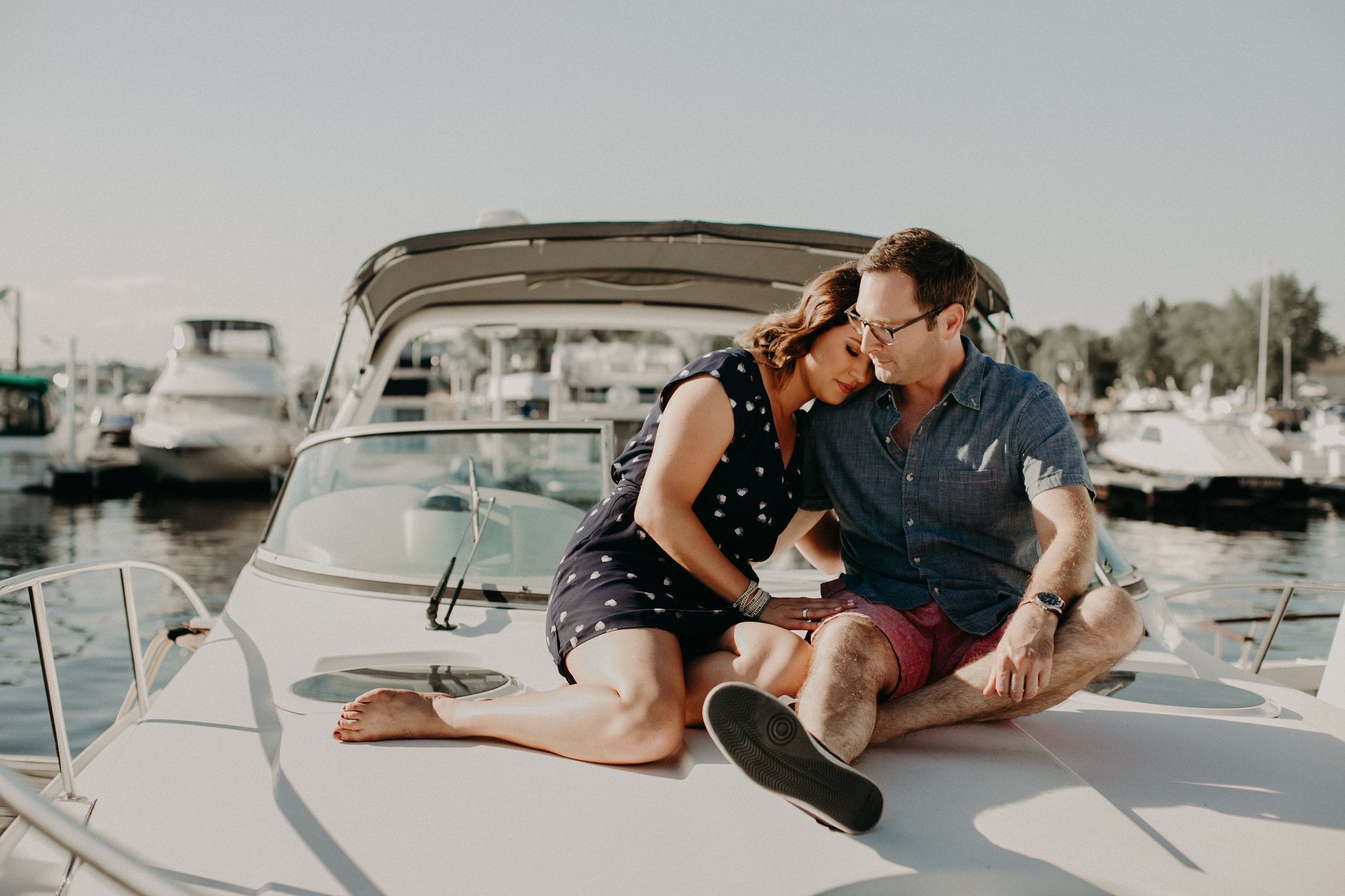  Andrea Wagner Photography captures a precious engagement session in Hudson on the water 