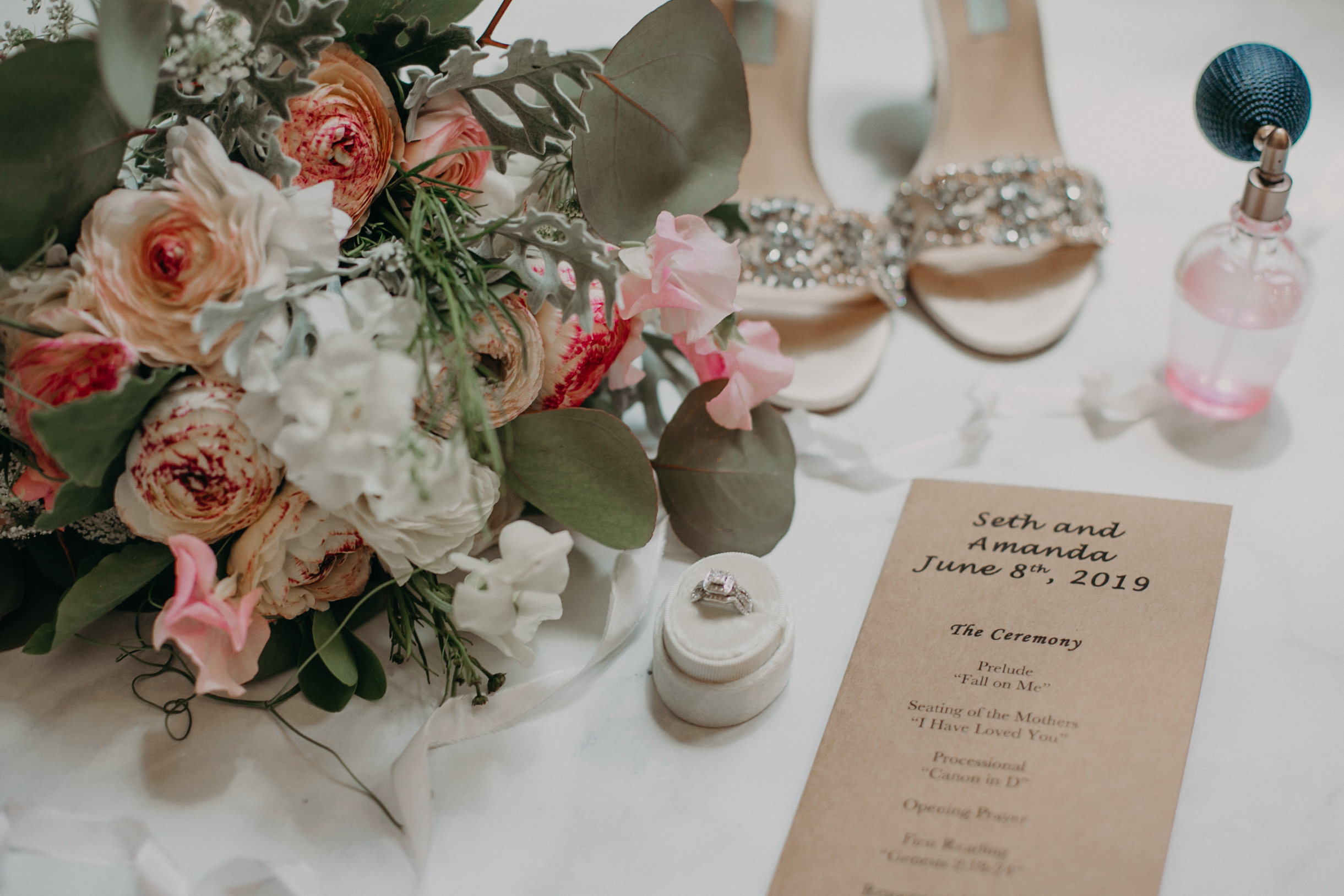 Mill Creek Gardens wedding bouquet in Marshfield WI photographed by Andrea Wagner Photography