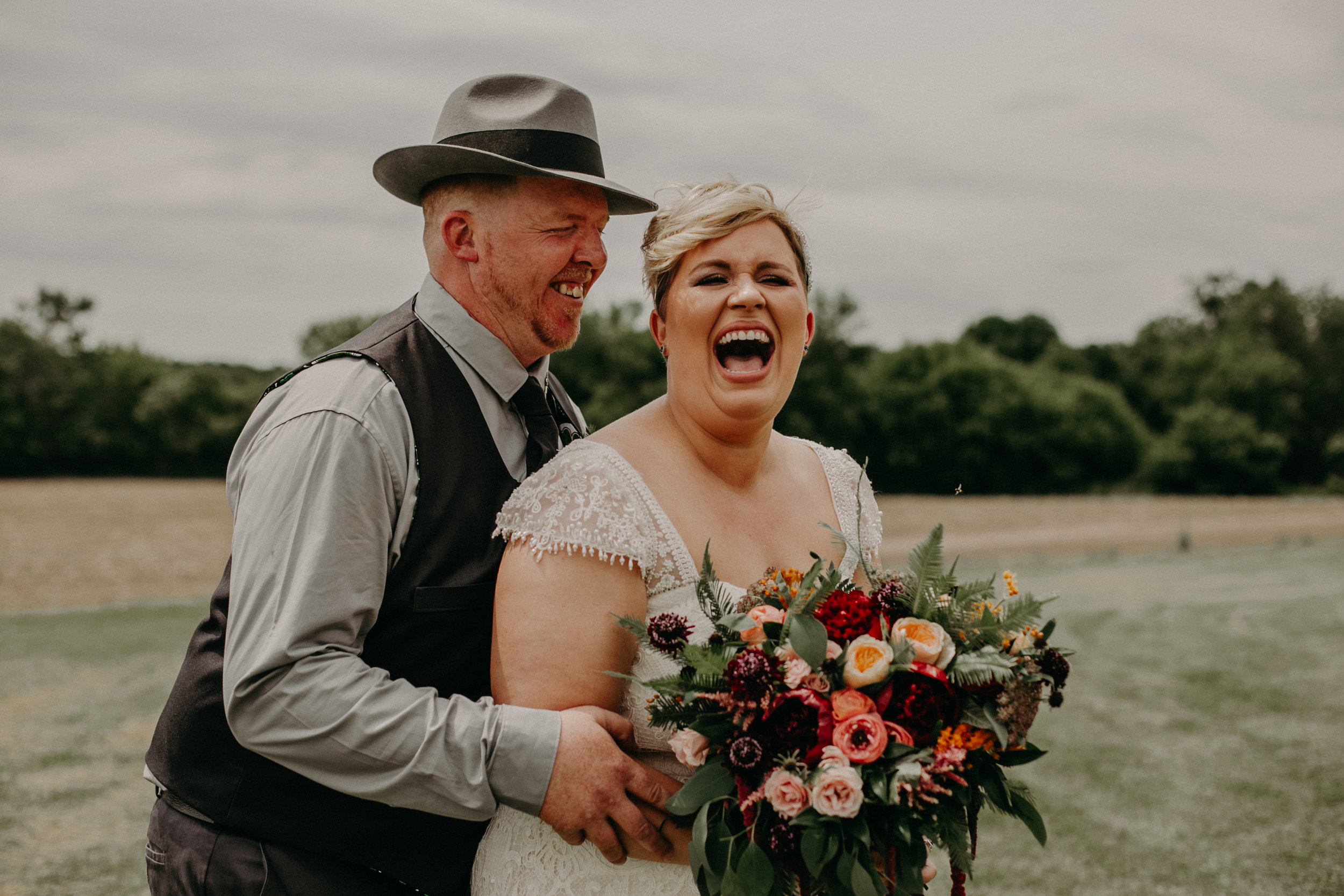  joyful and happy wedding day at Jean Acres Barn in Ellsworth WI captured by Andrea Wagner Photography 