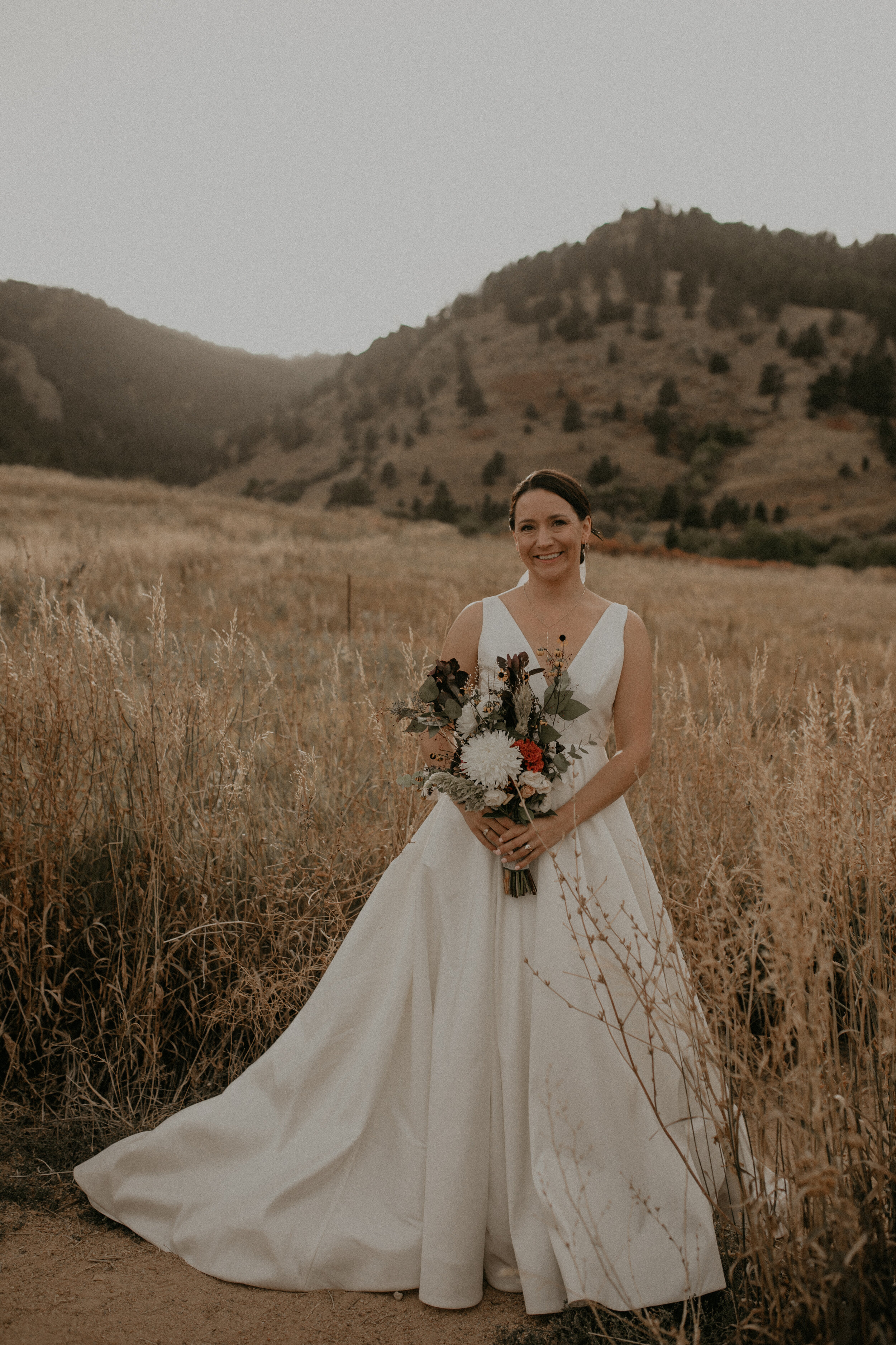 Chautauqua Park bridal portraits by Andrea Wagner Photography