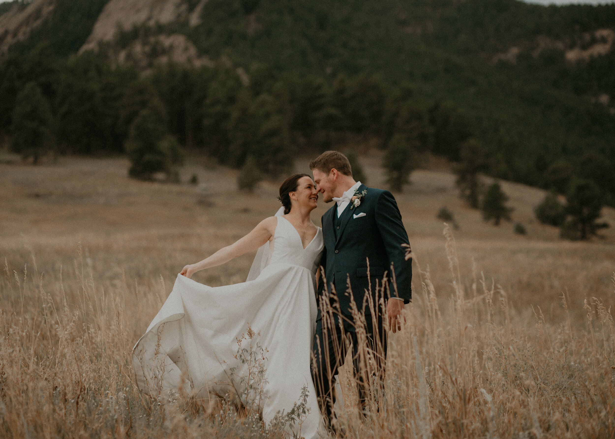  Chautauqua Park bride and groom 