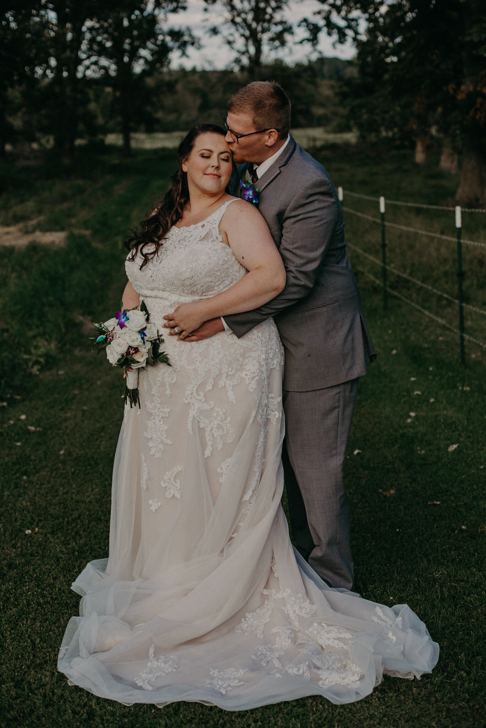  bride and groom portraits captured by Andrea Wagner Photography in Clayton WI 