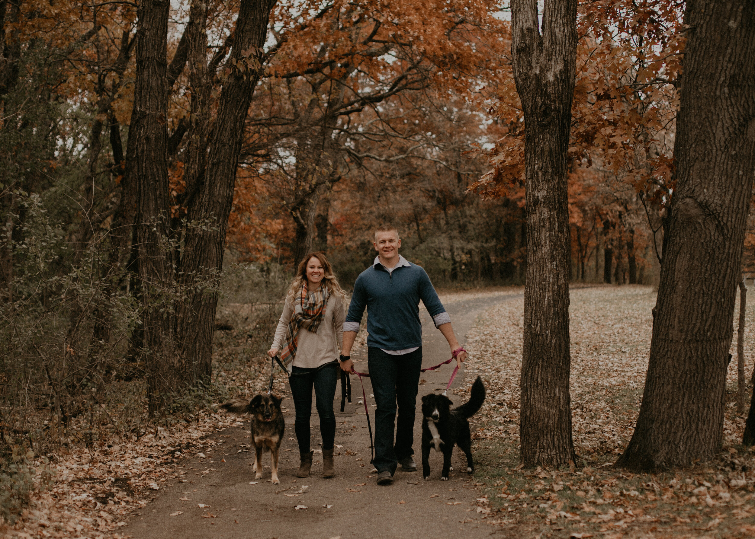  Willow River State Park Engagement Session. Hudson, Wisconsin. Fall Engagement Session. Couple Photos. Adventurous Couple. Adventurous Engagement Session. Wedding Photographer. Engagement Photographer. Engagement Session with Dogs Included. 