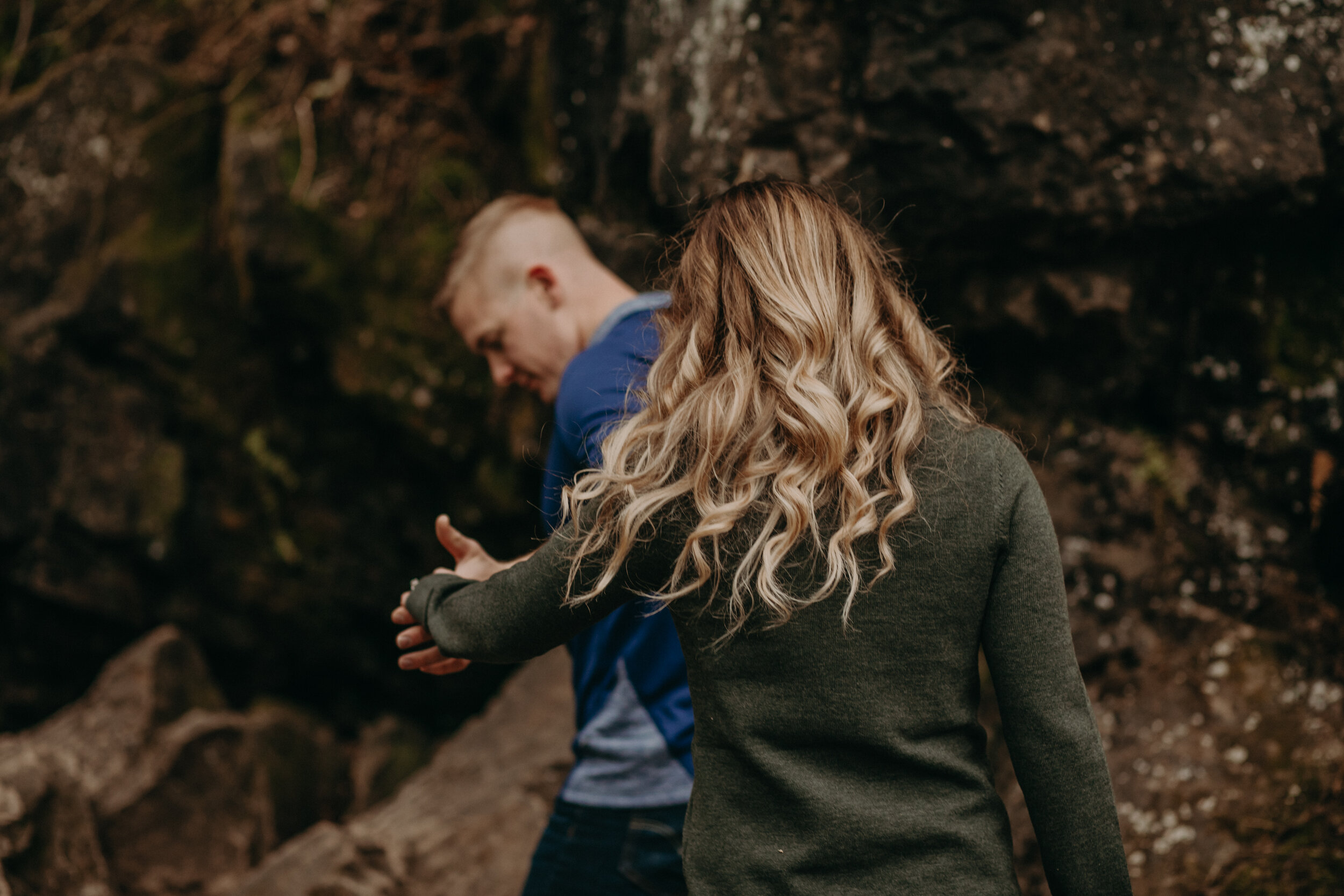  Willow River State Park Engagement Session. Hudson, Wisconsin. Fall Engagement Session. Couple Photos. Adventurous Couple. Adventurous Engagement Session. Wedding Photographer. Engagement Photographer. 