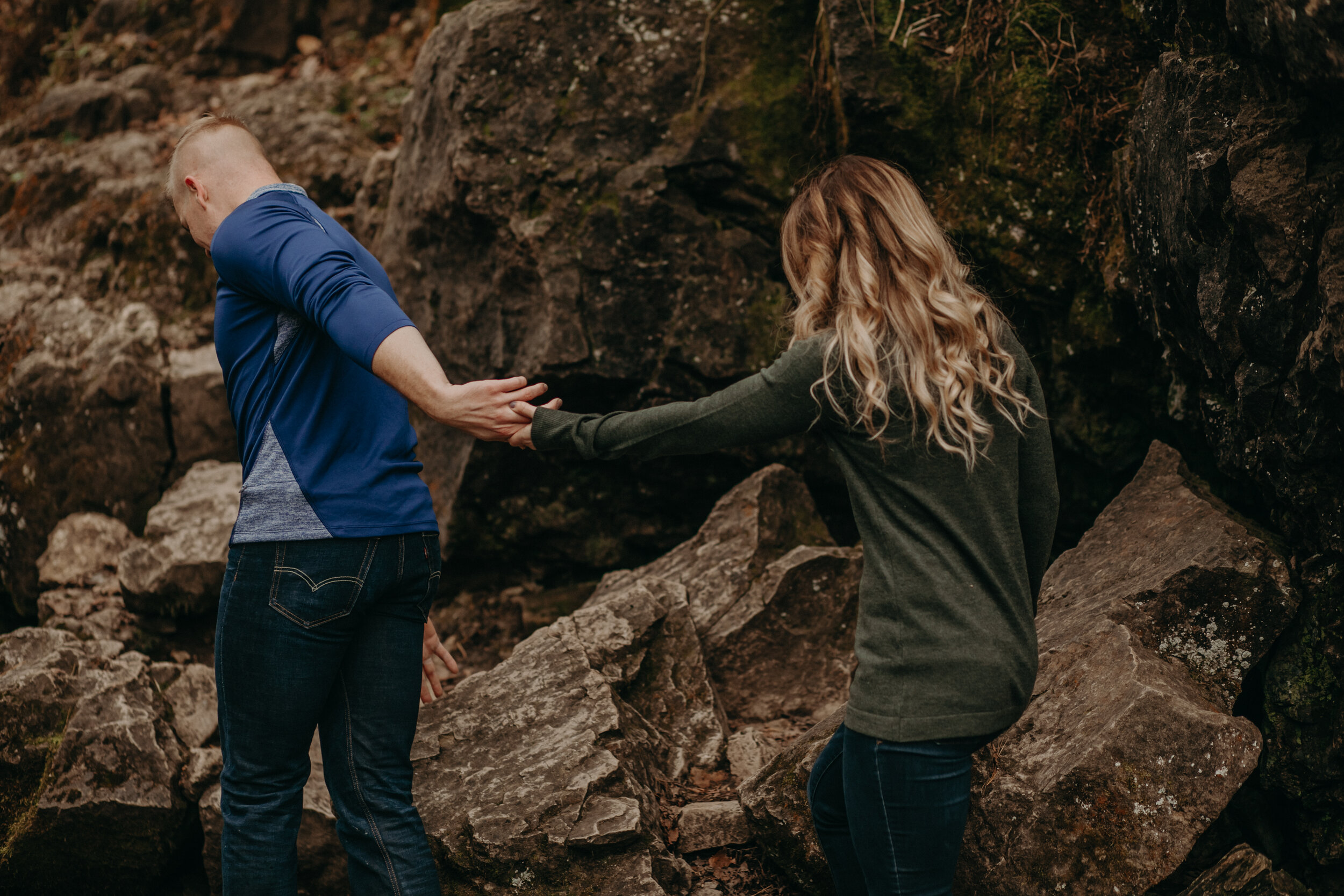  Willow River State Park Engagement Session. Hudson, Wisconsin. Fall Engagement Session. Couple Photos. Adventurous Couple. Adventurous Engagement Session. Wedding Photographer. Engagement Photographer. 