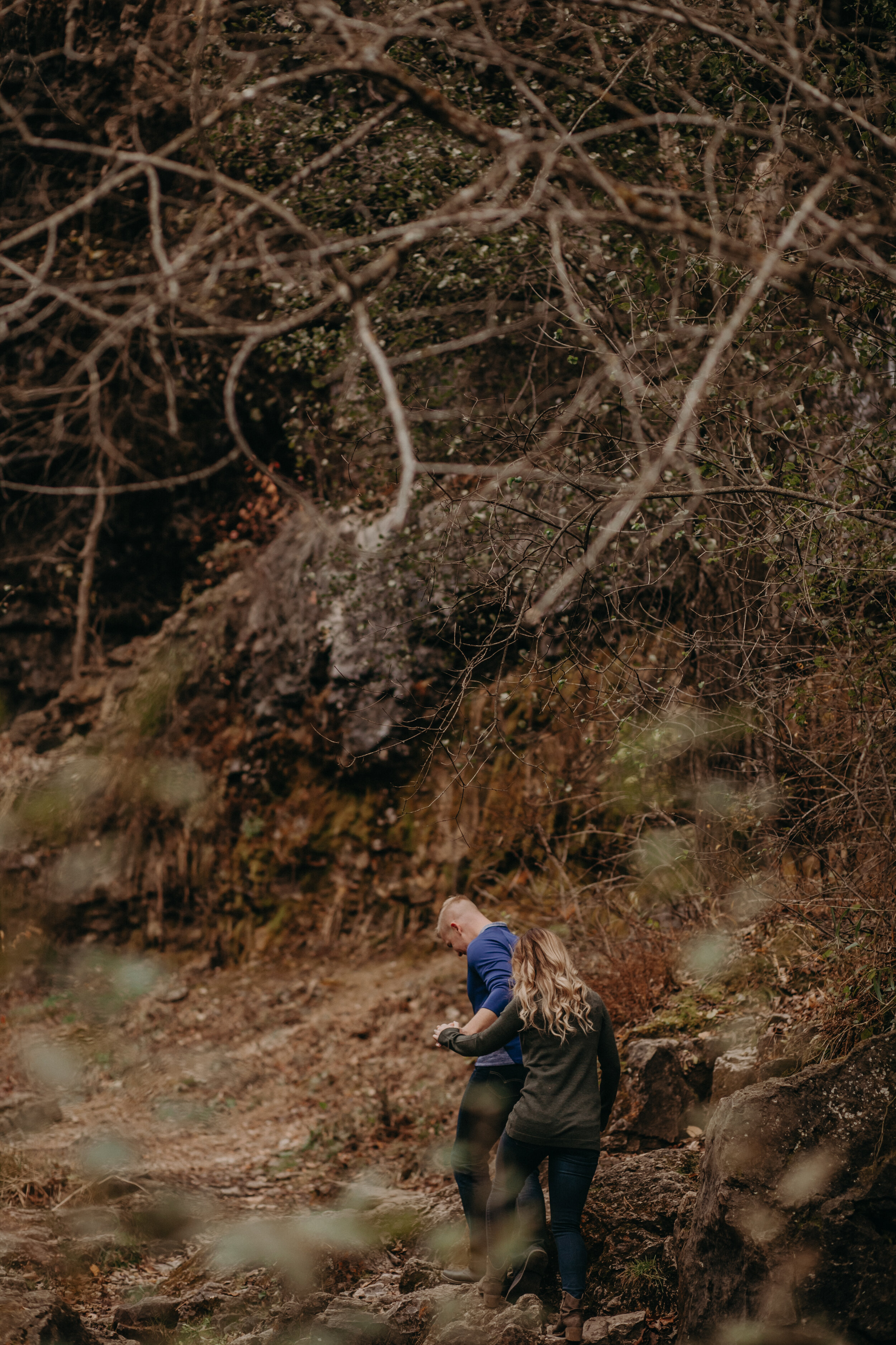  Willow River State Park Engagement Session. Hudson, Wisconsin. Fall Engagement Session. Couple Photos. Adventurous Couple. Adventurous Engagement Session. Wedding Photographer. Engagement Photographer. 