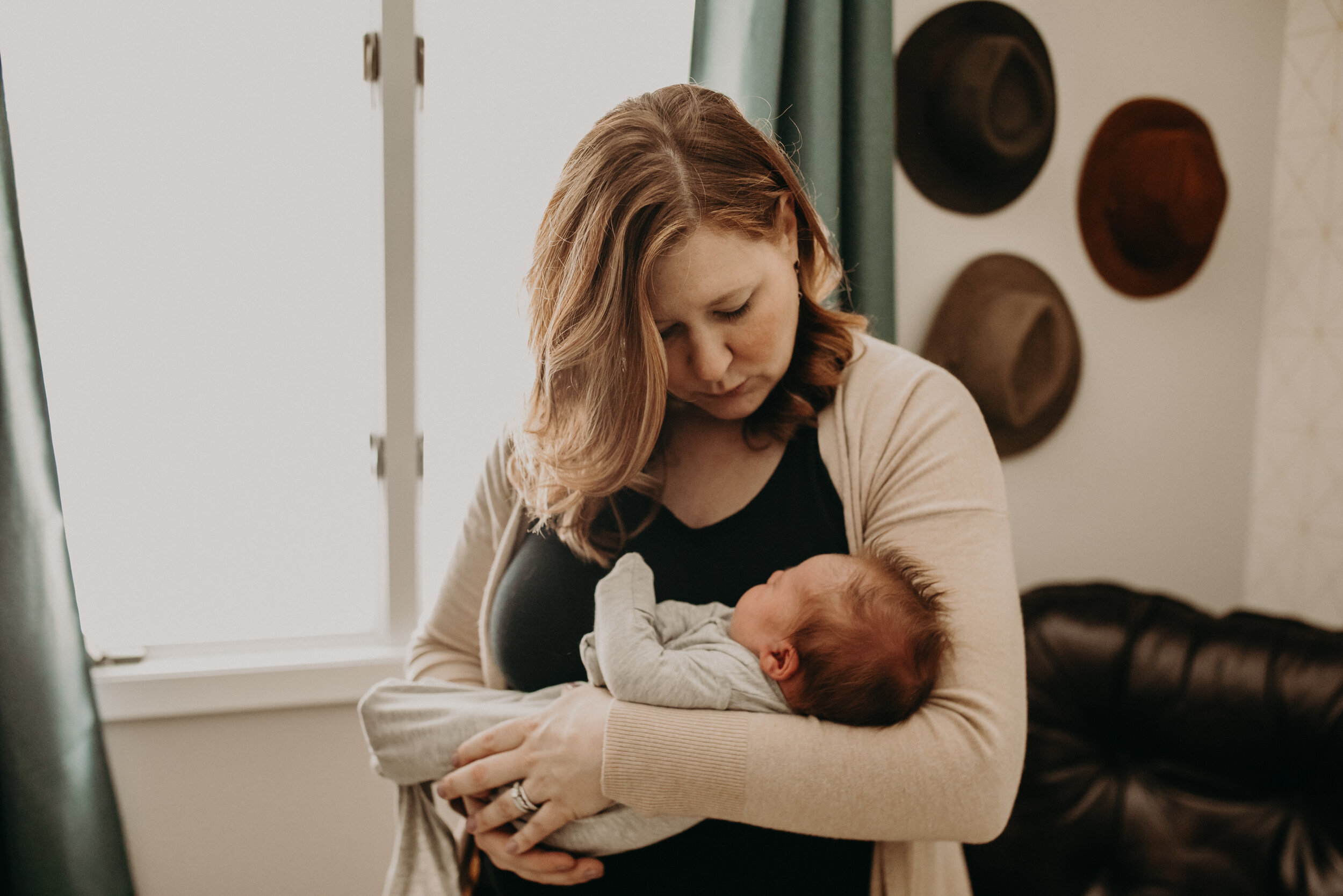  Lifestyle Newborn Photographer in Wisconsin. River Falls newborn lifestyle photographer Andrea Wagner. Andrea Wagner Photography Motherhood Session. River Falls WI Boy Nursery. Newborn photographer in Western Wisconsin. Twin Cities Newborn Photograp