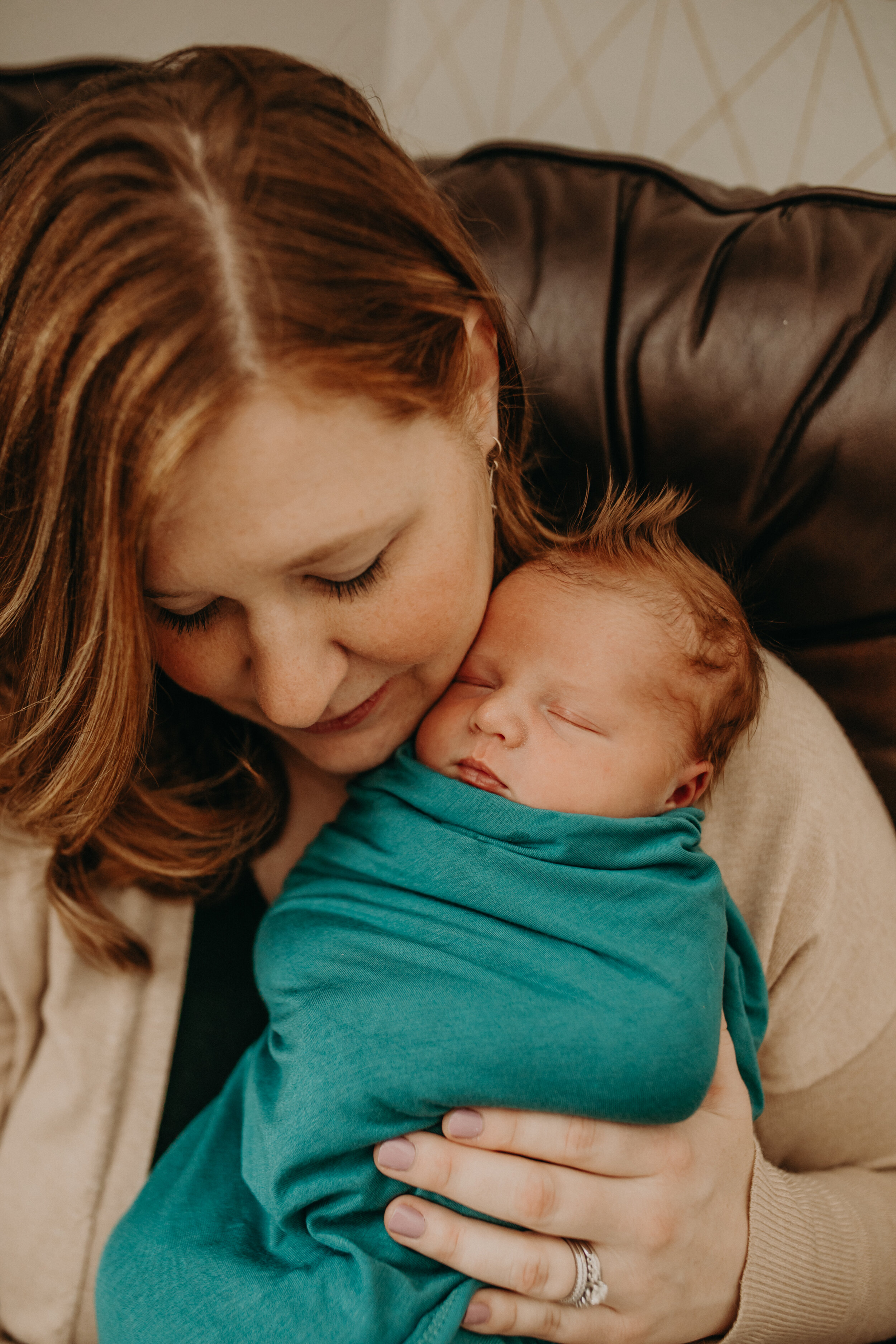  Lifestyle Newborn Photographer in Wisconsin. River Falls newborn lifestyle photographer Andrea Wagner. Andrea Wagner Photography Motherhood Session. River Falls WI Boy Nursery. Newborn photographer in Western Wisconsin. Twin Cities Newborn Photograp